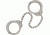 Peerless Handcuff 703 - Leg Iron - Nickel 4740