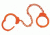 Peerless Handcuff 703 - Leg Iron - Orange 4740O