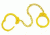 Peerless Handcuff 703 - Leg Iron - Yellow 4740Y