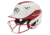 Rawlings Velo Junior 2-Tone Home Softball Helmet w/Mask, Red 1007752