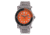 REACTOR Polaris Men's Watch with Never Dark Illuminated Dial, Stainless Case and Bracelet, Orange Dial, Medium 42008