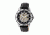 Reign Philippe Automatic Skeleton Dial Leather-Band Watch, Black REIRN4604