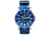 S&amp;B Watches Atlantis A2 KRYPTEK Dive Watch, Silver Case W/ Oceanus Blue Dial, 44mm, ATKR101