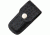 Sheath Folding Knife Sheath, Black leather w/embossed basketweave,3-3.5in closed SH1142