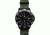 Smith&amp;Bradley Ltd. Sans-13 PVD Black-Coated 42mm Watch, Black Face/OD Green NATO Band Sans-black-ODNATO