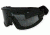 Survival Optics Sunglasses Eyeguards/Wheelz Goggles, Black Frame, Gray Anti-Fog Lens 4783