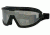 Survival Optics Sunglasses Eyeguards/Wheelz Goggles, Black Frame, Silver Mirror Lens 4784