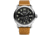 Szanto Automatic Officer Watches, Black Dial, Tan Strap, Steel, One Size, SZ 6302E
