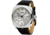 Szanto Automatic Officer Watches, Silver Dial, Black Strap, Steel, One Size, SZ 6202E