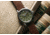 Szanto Heritage Aviator Watches, Green Dial, Brown Strap, Steel, One Size, SZ 2755