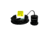 Vexilar 19-Degree Puck AlumaDucer, Univ Connector, 25 ft. 183613