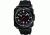 Wenger AeroGraph Cockpit Mens PVD Black Case Black Rectangle Dial Black Strap 72424