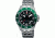 Wenger AquaGraph 1000m Mens Black Dial Green Bezel with Stainless Steel Bracelet 72227