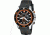 Wenger Sea Force Chrono Black &amp; Orange Dial, Black Silicone Strap 0643.104