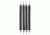 Wesol Distribution Straight Style Shirt Stays w/No Slip Clip,Black,One Size Fits All,Military 4 Pack WD-SSG4P