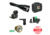 Wicked Hunting Lights A55iC LED Green Night Hunting Light Kit, Black, W2104