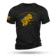 Nine Line Pooh Bear Short Sleeve Shirt Black M 922F090A, NVPOOHBEARTSTRIBLACKS