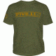 5.11 Tactical Logo TShirt Short Sleeve Pulling Rank, OD Green, 2XL 41006BU-182-2XL