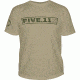 5.11 Tactical Logo TShirt Short Sleeve Pulling Rank, Tan, 2XL 41006BU-170-2XL
