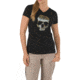 5.11 Tactical Women's Skull Caliber Logo T-shirt, Black - 31004AP019L