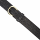 Aker Leather Model B06 2.25inch Leather Lined River Belts, 50 in, Chrome Snap, Basketweave, Black, B06-BW-50-CH