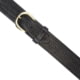 Aker Leather Model B06 2.25inch Leather Lined River Belts, 50 in, Chrome Snap, Basketweave, Black, B06-BW-50-CH