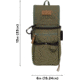 Allen Triumph Rip-Stop Shell Bag, 52in Waist Belt, Olive Green, Double Compartment, 8328