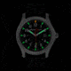 Armourlite Field Series AL131 Swiss Made Tritium Illuminated Watch with Shatterproof Armourglass, Raw Steel Case, Black Dial, 42mm, AL131