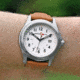 Armourlite Mountaineer Swiss Tritium Illuminated Watch, Brown Leather, AL126