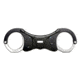 ASP Extended Rigid Ultra Cuffs Steel, 2 Pawl Blue - Security, Black, 46020