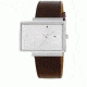 Axcent Torsby Watch, Brown Strap, White Face, Silver Hands X21711-156