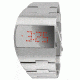 Axcent Reflect Watch, Silver Bracelet, Silver Face, Red Digits X51253-892