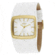Axcent Flow Watch, White Strap, Silver Face, Gold Hands X7025l-131