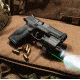 Barska Laser LED Weapon Flashlight, CR123A, Green, 200 Lumens, Black, AU12716