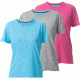 Beretta Women's T-Shirts Set of 3, Sky Blue/ Grey Melange/Coral, Small TSB772370MXBS
