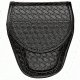 Bianchi 7900 Covered Cuff Case - Plain Black, Brass 23819