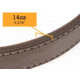 Bigfoot Gun Belts Gun Belt 14oz - 42 Inch - Brown - Stainless Steel - GB14-42-BR-SS
