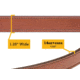 Bigfoot Gun Belts Gun Belt 14oz Steel Core - 34 Inch - Brown - Stainless Steel - GB14C-34-BR-SS