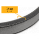 Bigfoot Gun Belts Untamed Series 1.5 Wide Leather 14 Oz Gun Belt - No Core, 42 Inch, Stainless Steel, Black, GB14-42-BL-SS