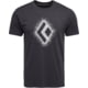 Black Diamond Chalked Up 2.0 Short Sleeve T-Shirt - Men's, Charcoal, Large, AP7524070038LRG1