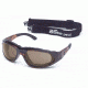 Body Specs BSG-2 Goggles, Demi Frame / Brown Lens, w/ Clear &amp; Light Rust Extra Lens Sets