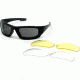 Body Specs BSG-4 Goggles - Shiny Black Frame / Smoke Antifog lens, includes 2 extra lens