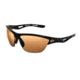 Bolle Helix Sunglasses, Shiny Black Frame, Photo Amber Lens, 11455