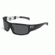 Bolle Sunglasses, Tetra Shiny Black Circle Frame Polarized TNS Lens 11496