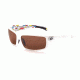 Bolle Tetra Sunglass, White Blocks Frame, Polarized A-14 Lens, 11364