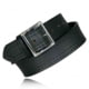 Boston Leather 1.75in 4-Row Stitched Garrison Belt - Men's, Black, 6506-1-50-GLD