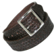 Boston Leather 1.75 Brown Garrison Belt With Stitched Edge, Basketweave, 36, Brown, 6505ST-BRN-3-36