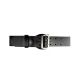 Boston Leather Sam Browne 2.25in Fully Lined Duty Belt w/ Chrome &amp; Brass Buckle, Black, 6501-3-38
