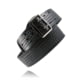 Boston Leather Sam Browne 2.25in Fully Lined Duty Belt w/ Chrome &amp; Brass Buckle, Black, 6501-3-28-GLD