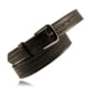 Boston Leather Traditional 1 1/2in Off Lined Duty Belt, Nickel, Basket Weave, Black, 28in, 6582-3-28